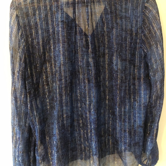 Rebecca Taylor Sheer Silk Blouse - Picture 6 of 7